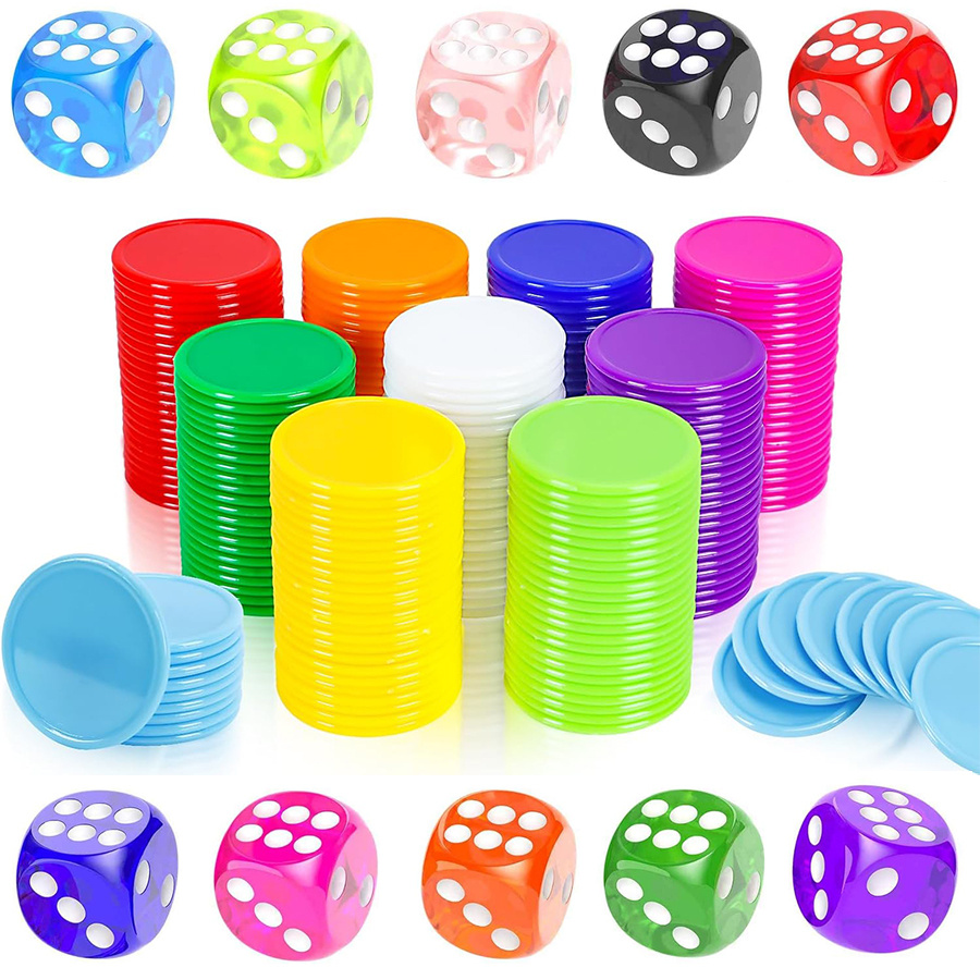 Board Game Sequence - Conjunto de 100 fichas e 10