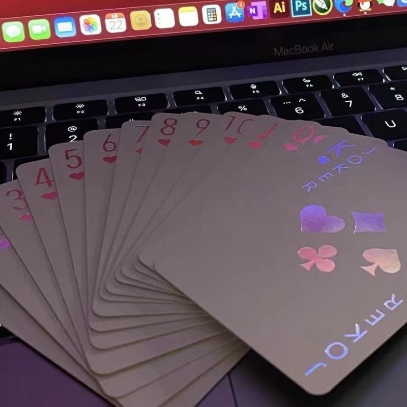 Board Game Uno - Cartas de pôquer coloridas a laser,
