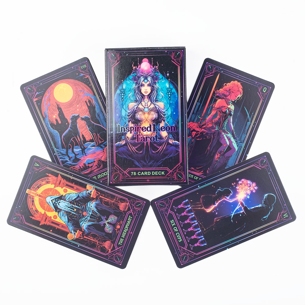 Ninspirado neon tarô um baralh - Board Game Uno avaliação e preço