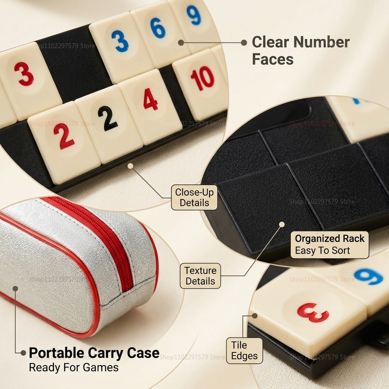Novo Conjunto de Jogo Rummy Cu - Board Game Sequence avaliação e preço